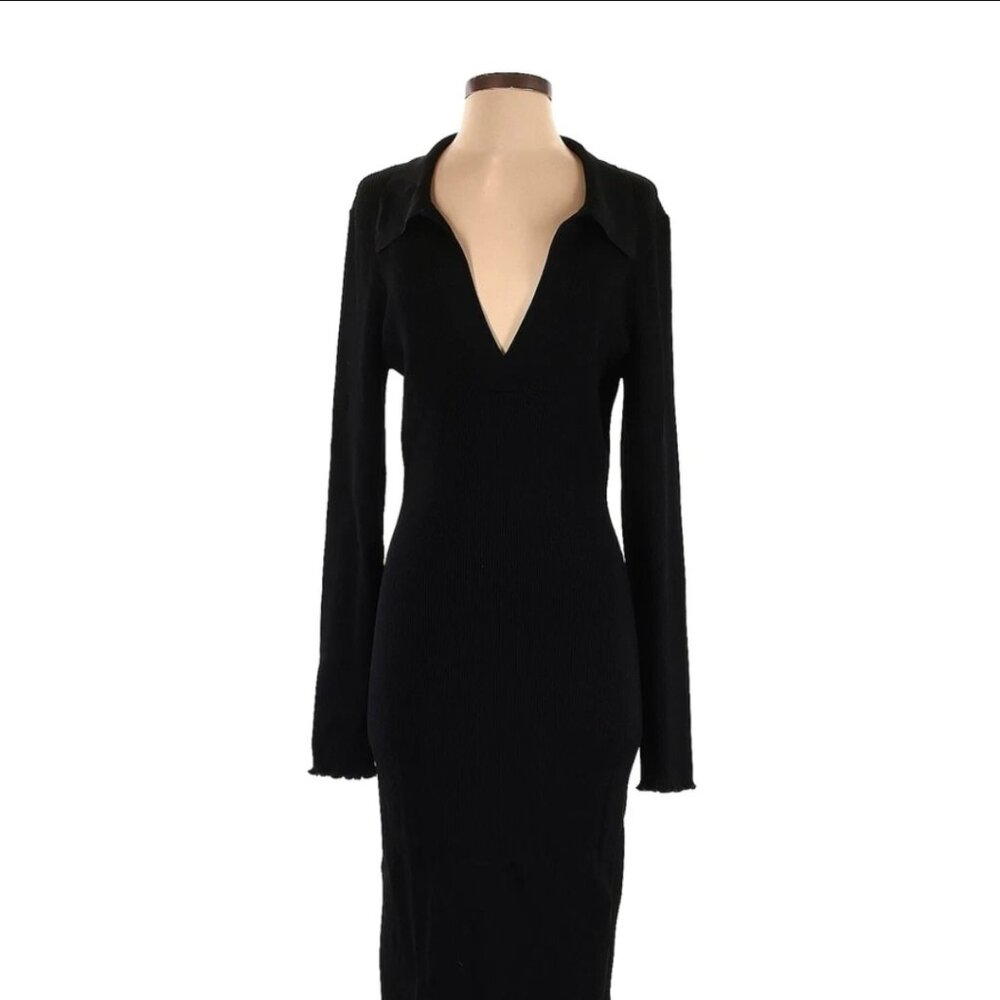 Good American SIZE 5 Maxi Polo Collar Dress